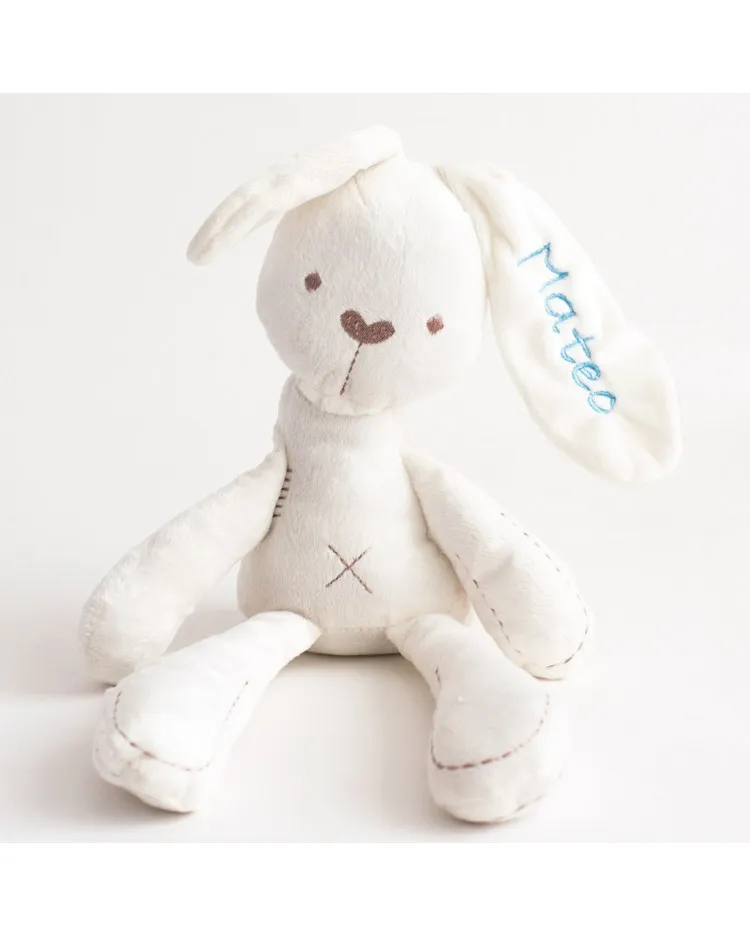Peluche con nombre Conejo bunny bordado con nombre