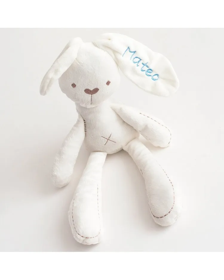 Peluche con nombre Conejo bunny bordado con nombre