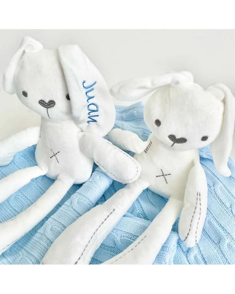 Peluche con nombre Conejo bunny bordado con nombre