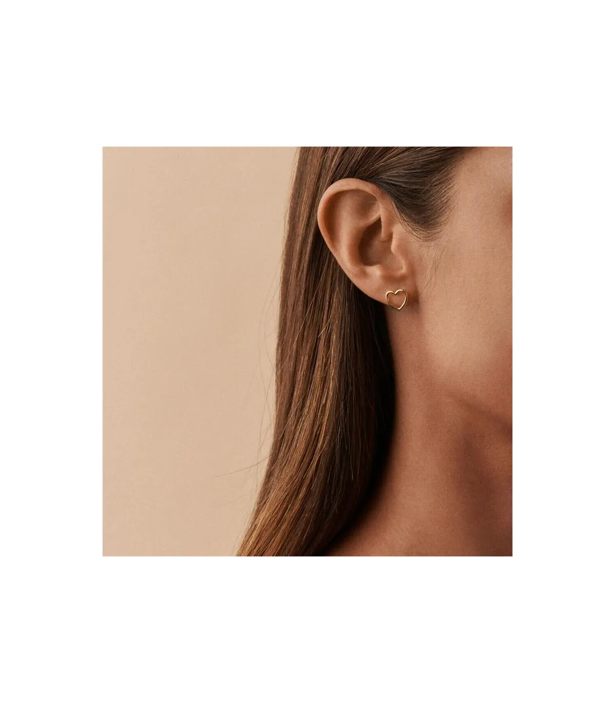 PENDIENTES AGATHA PARIS CORAZON PLATA CON BAÑO ORO  2390507157TU