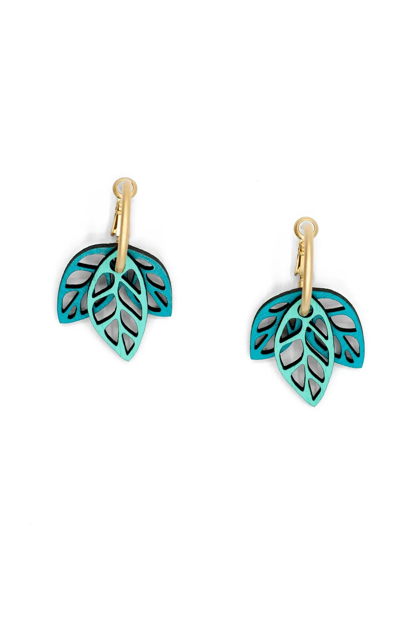 Pendientes de madera RUSTLING GREEN