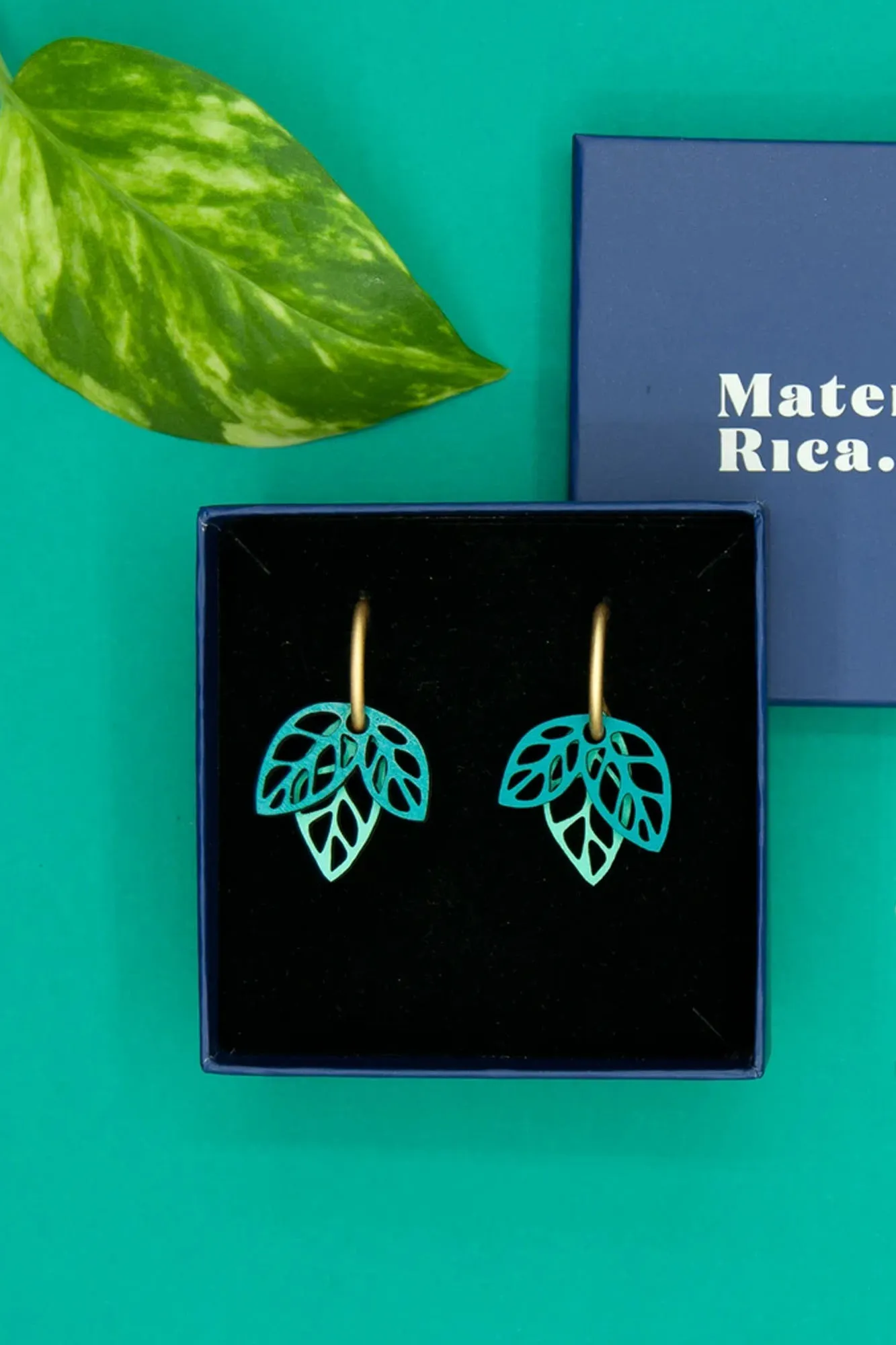 Pendientes de madera RUSTLING GREEN