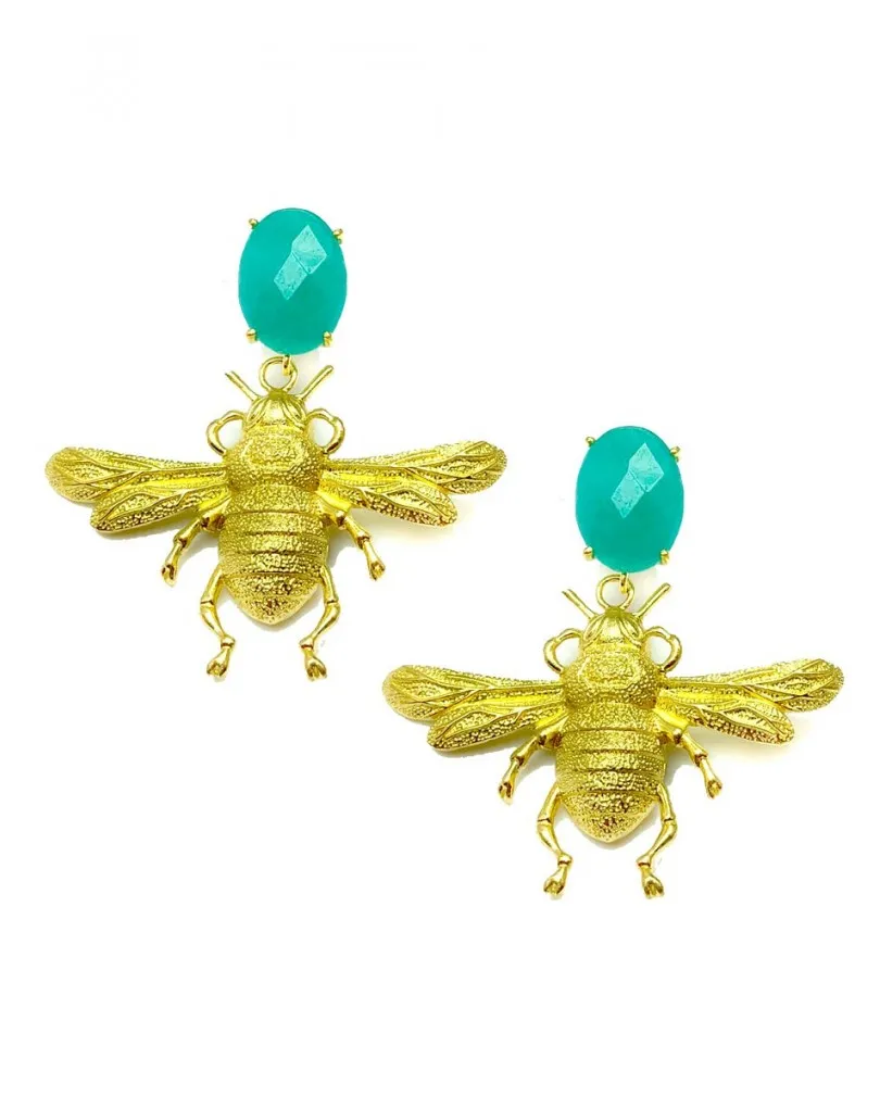 PENDIENTES LARGOS CON ORIGINAL DISEÑO DE INSECTOS