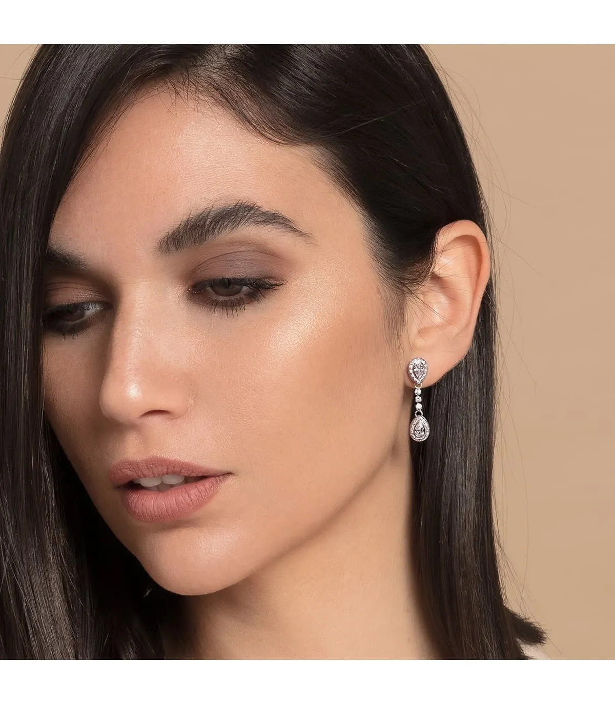 Pendientes Novia Grace Oro Blanco 18K 30mm