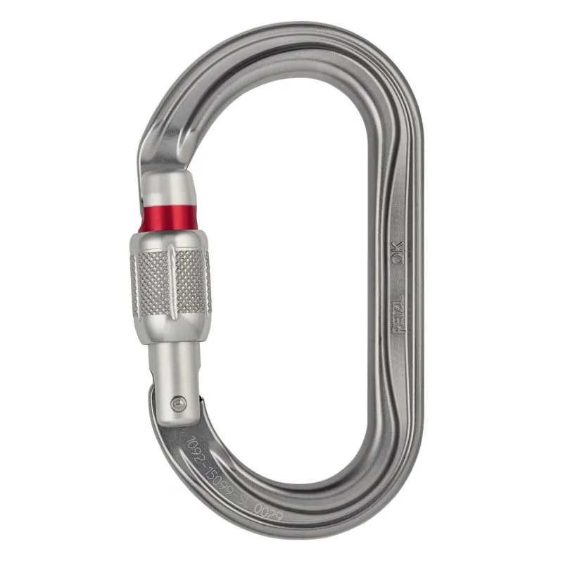PETZL OK mosquetón con cierre de rosca