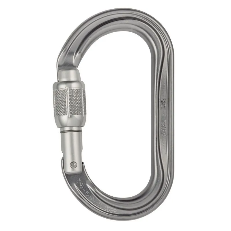 PETZL OK mosquetón con cierre de rosca