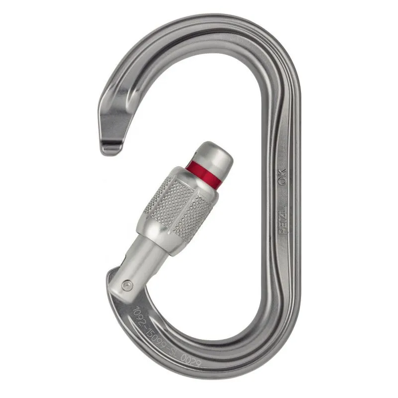PETZL OK mosquetón con cierre de rosca