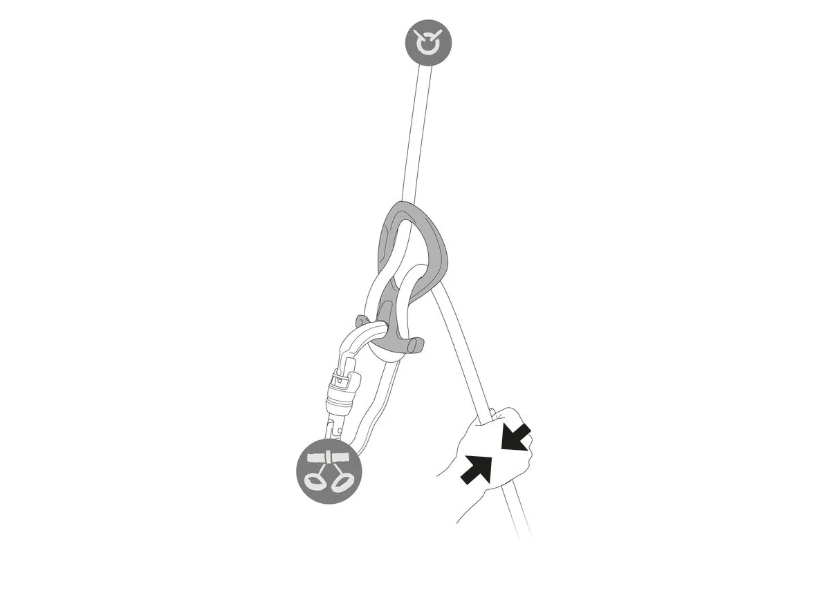 PETZL PIRANA CLUB DESCENSOR GREEN