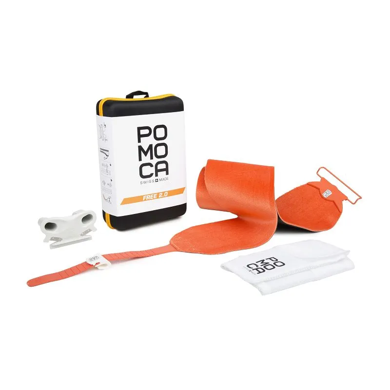 Pieles de esquí de travesía Pomoca Free 2.0 ready2climb 123mm v2 (Naranja)