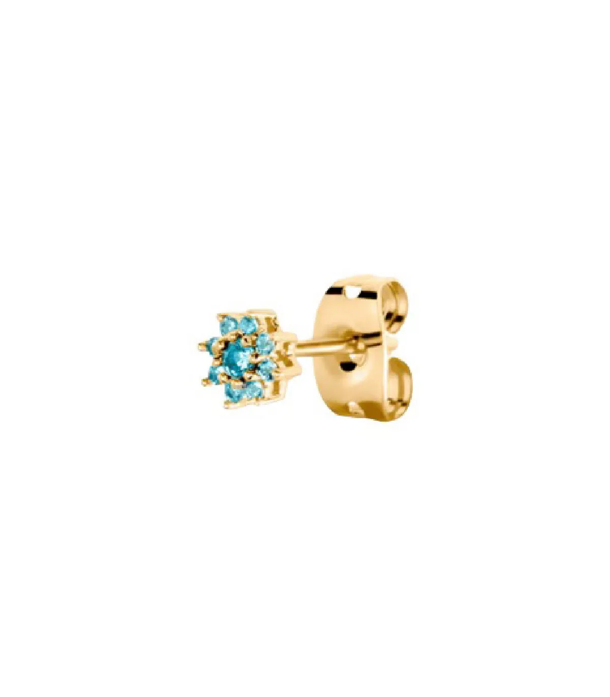 PIERCING AGATHA MINI FLEURIE TURQUESA / DORADO  2390022731TU