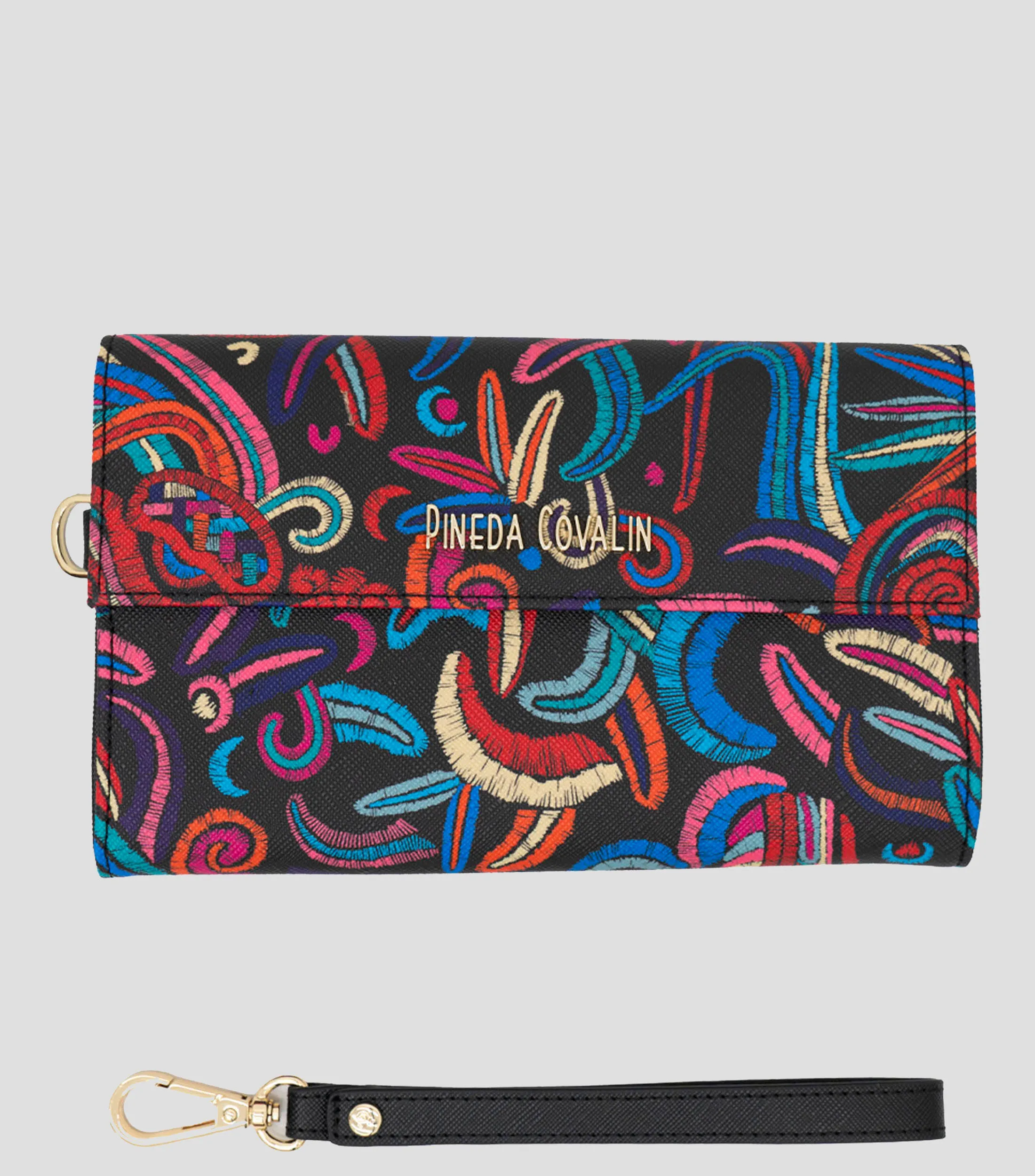 Pineda Covalin Bolso wristlet multicolor Quetzalcóatl Mujer