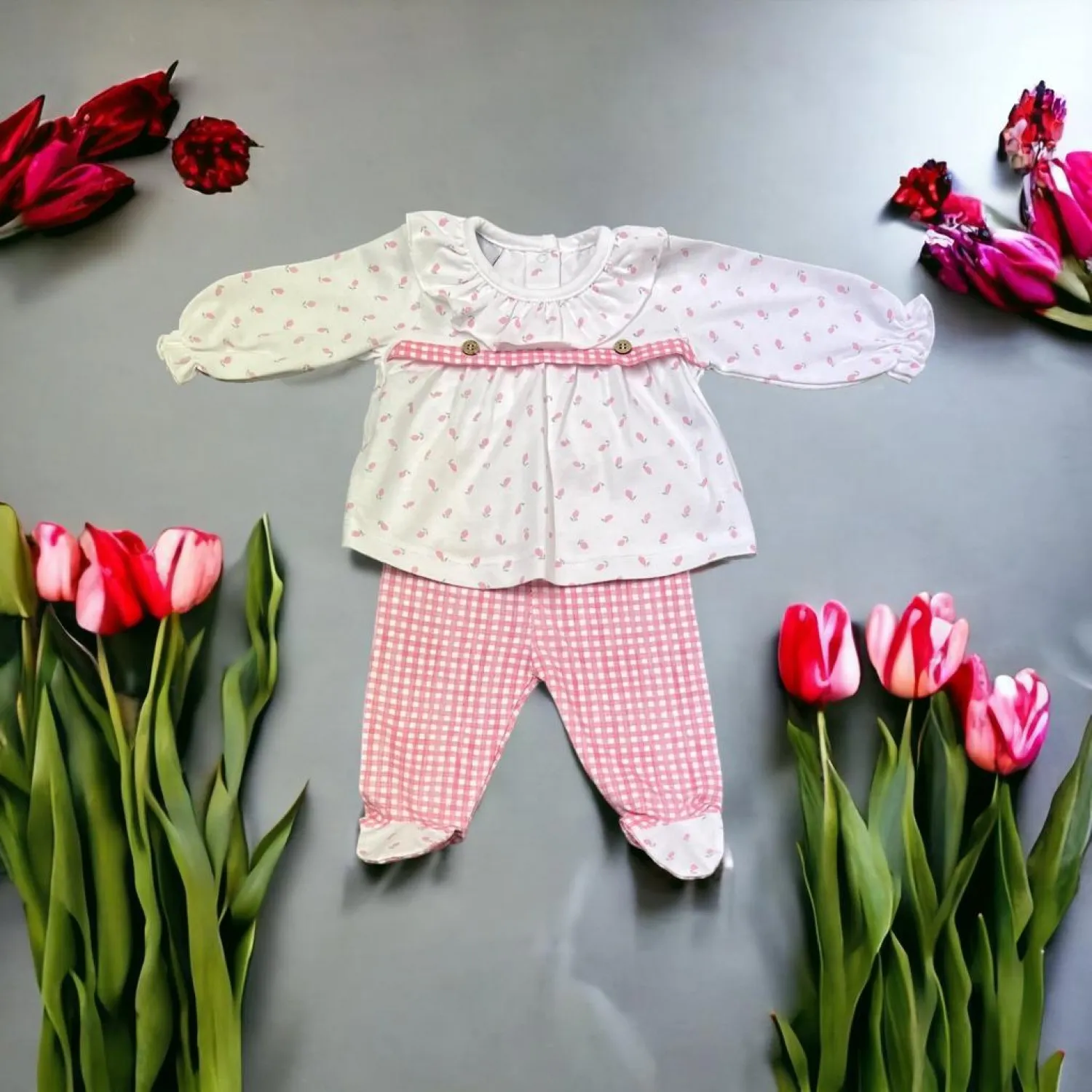 Pink set for girl Lemons collection