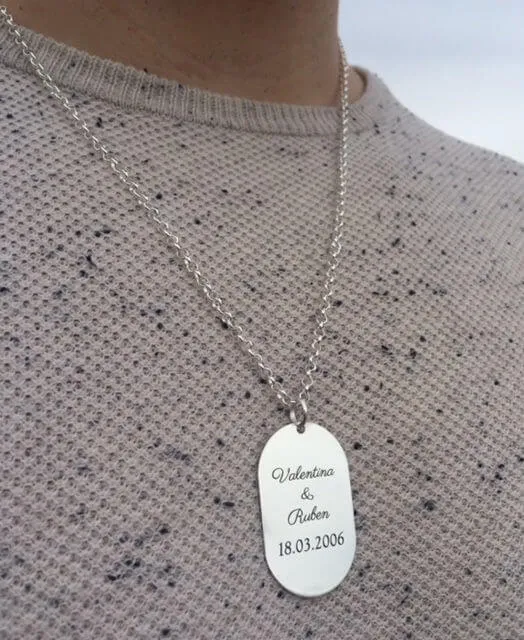 Placa Personalizada Hombre