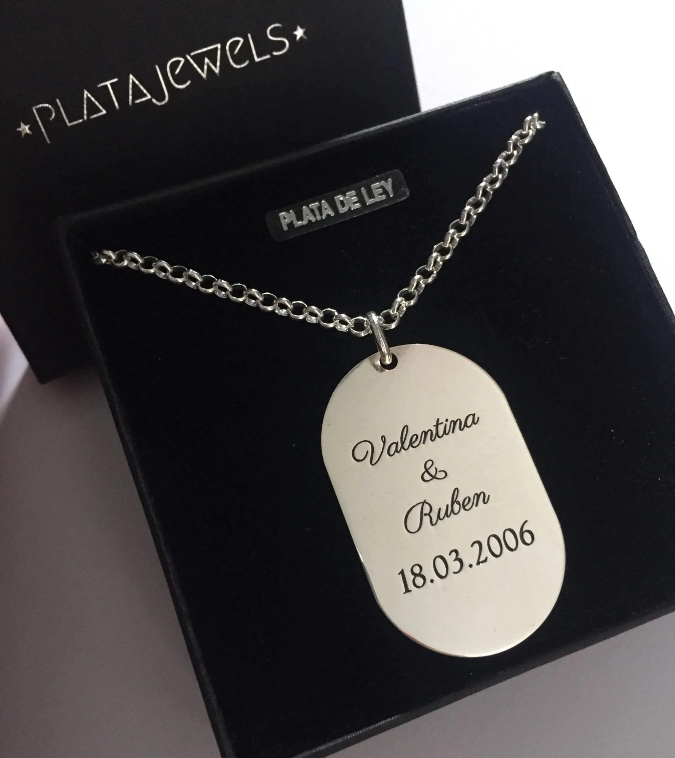 Placa Personalizada Hombre