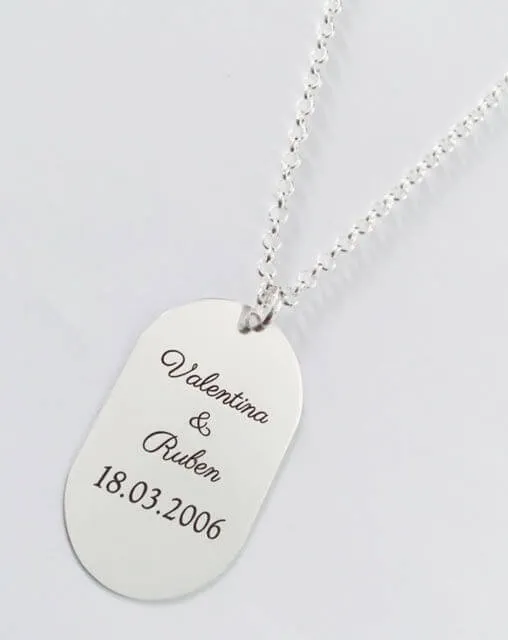 Placa Personalizada Hombre