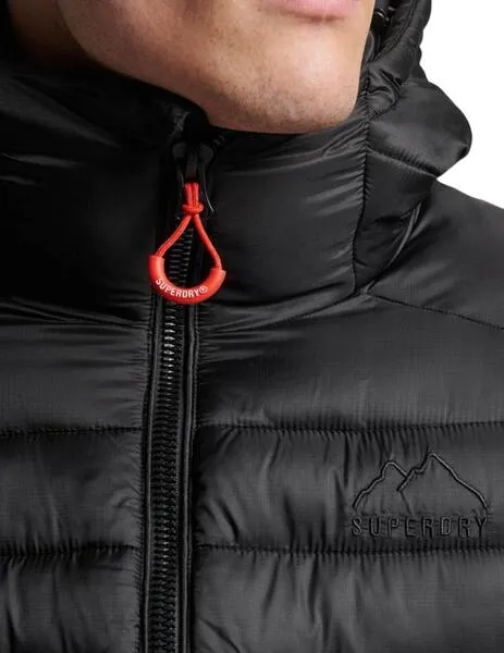 Plumífero Superdry negro para hombre