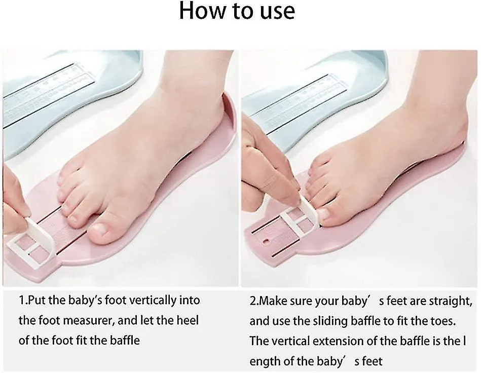 Podómetro para adultos y niños: dispositivo de medición del pie para medir el tamaño del zapato para determinar el tamaño del za