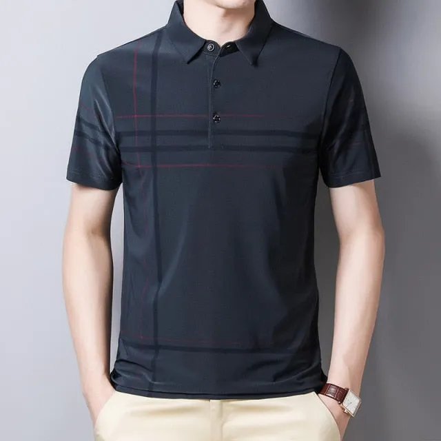Polo Clásico De Manga Corta Para Hombre
