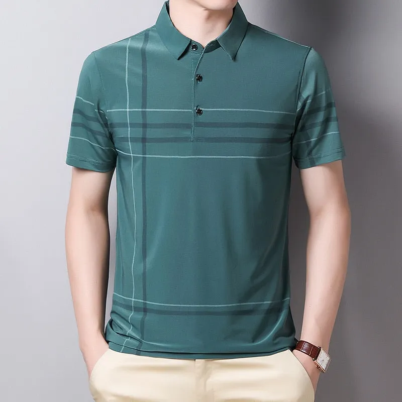 Polo Clásico De Manga Corta Para Hombre