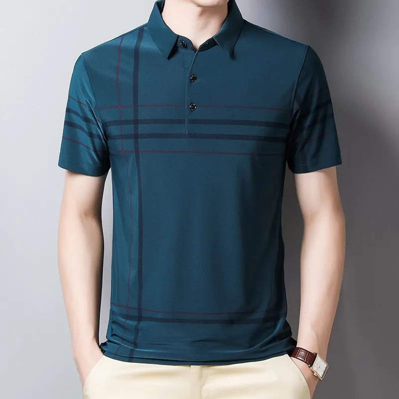 Polo Clásico De Manga Corta Para Hombre