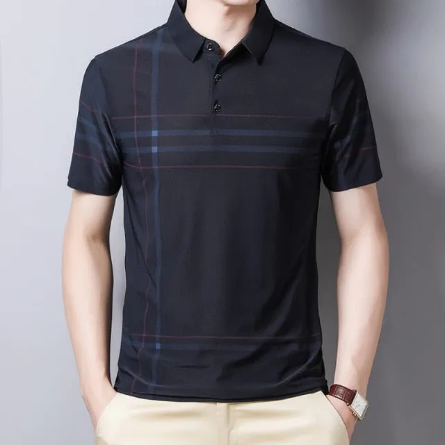Polo Clásico De Manga Corta Para Hombre