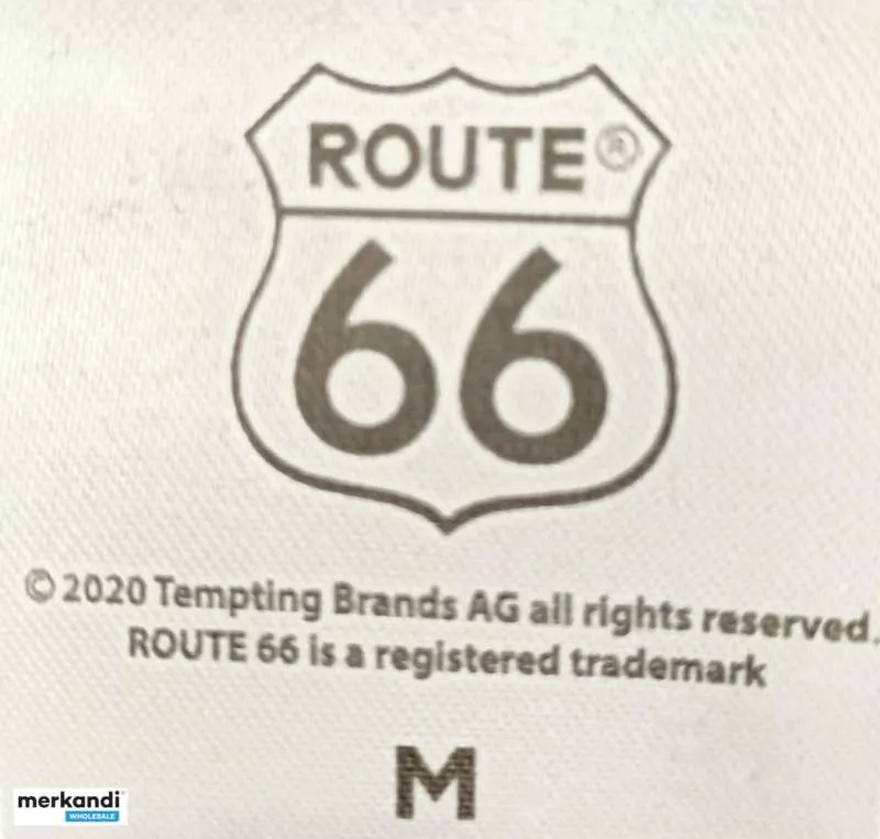 Polo de malla cosida Route US 66 para hombre