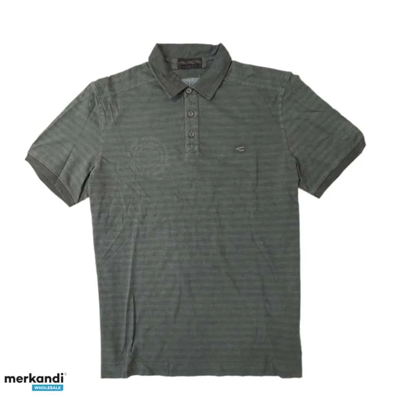 Polo de manga larga para hombre camel