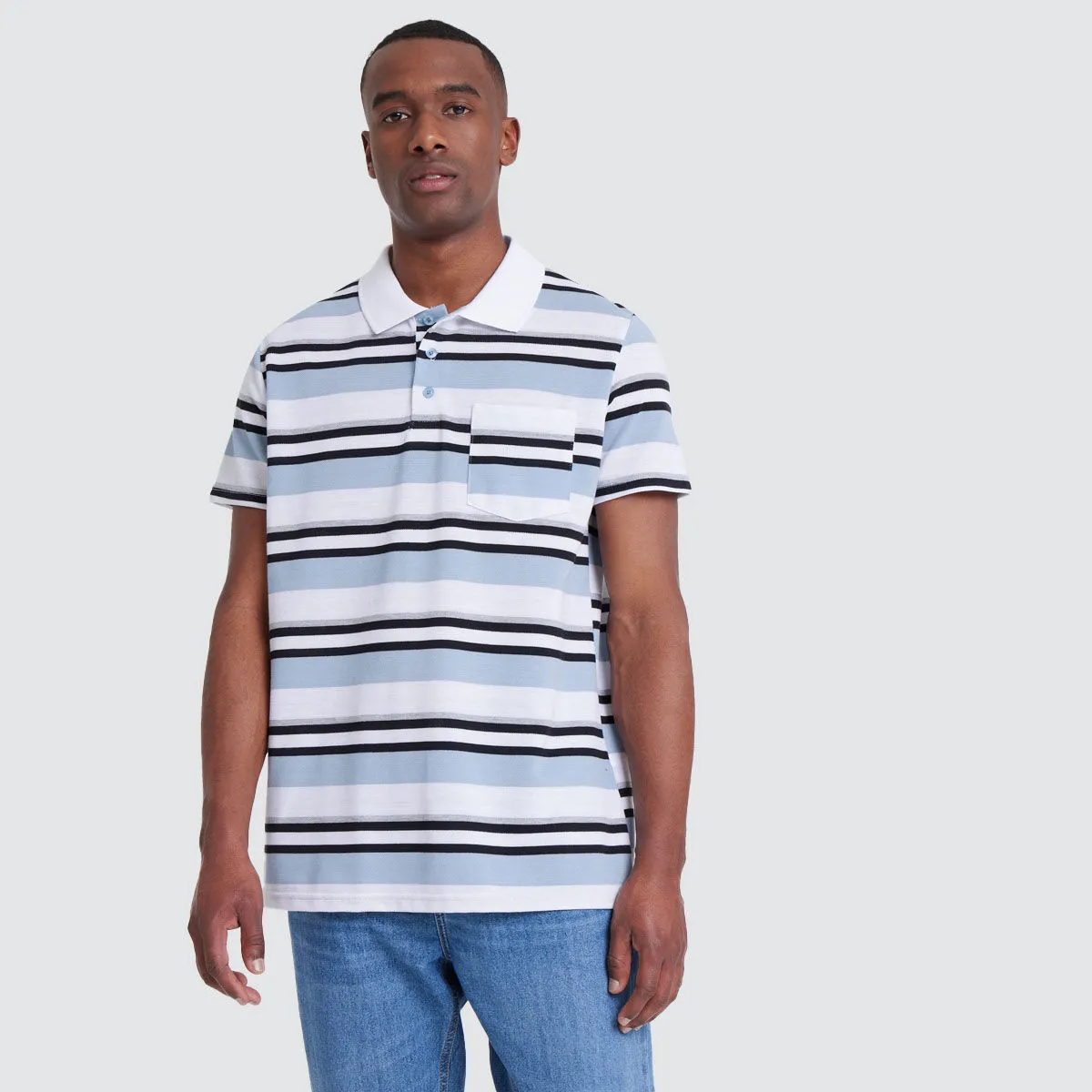Polo Para Hombre Con Lineas