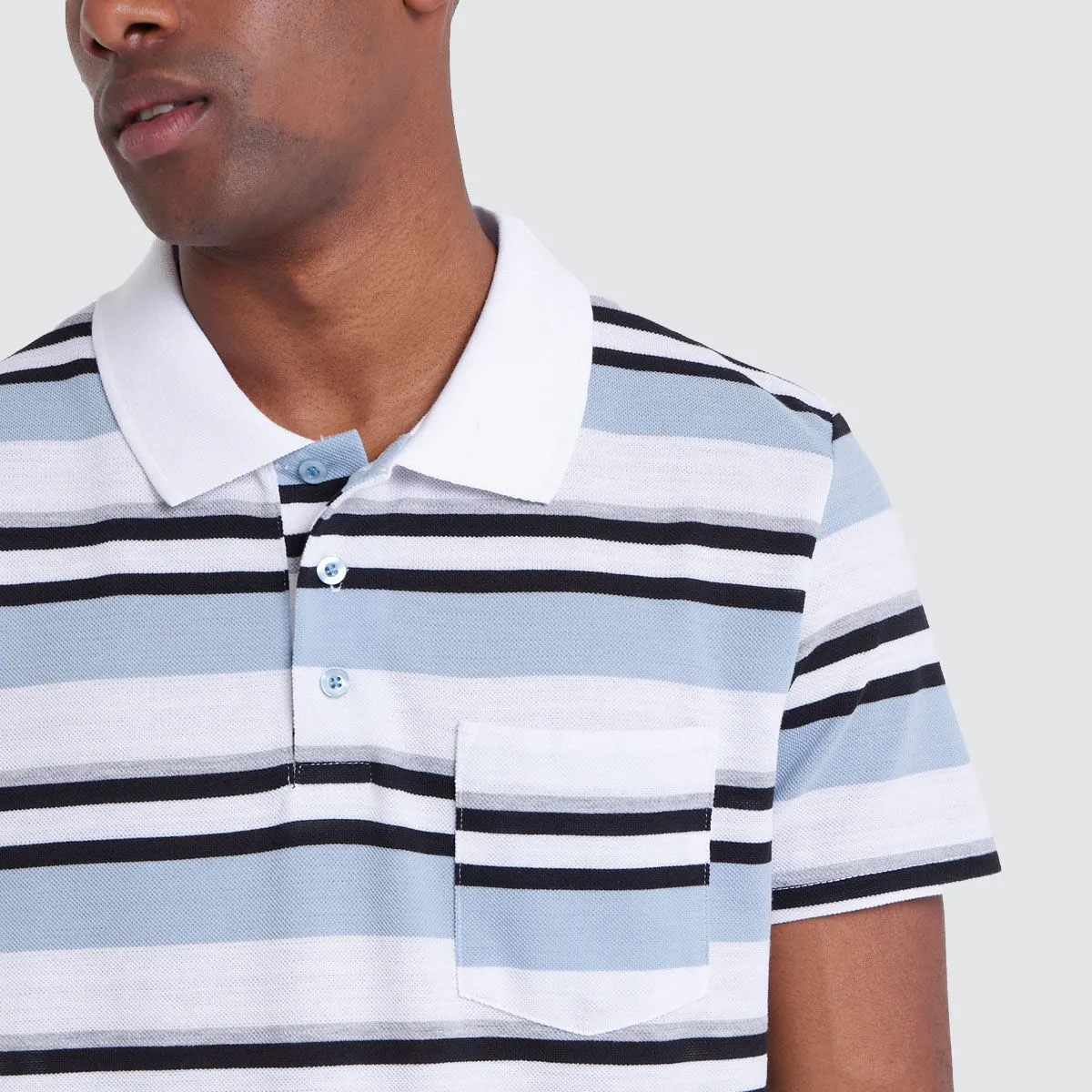 Polo Para Hombre Con Lineas