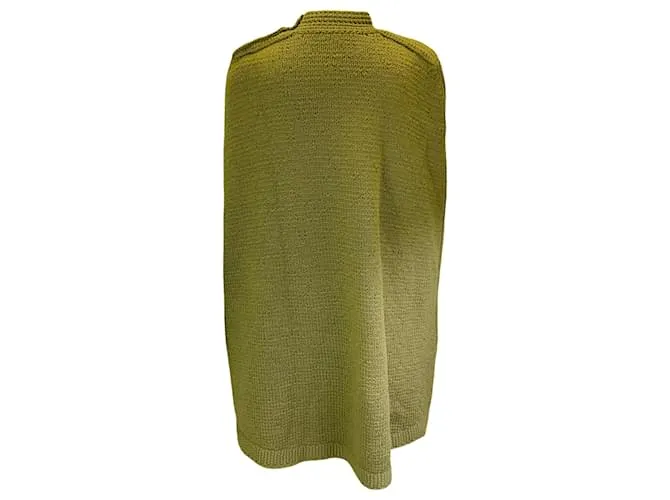 Poncho / Capa de lana y cachemira verde oliva de Marc Jacobs 