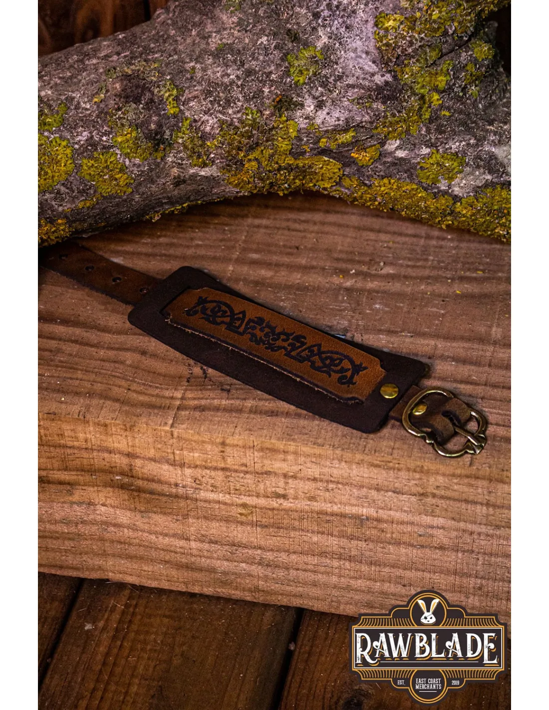 Pulsera de cuero Miriel para nobles y elfos