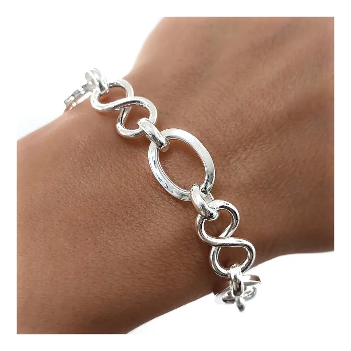 Pulsera Plata Asas Infinitos