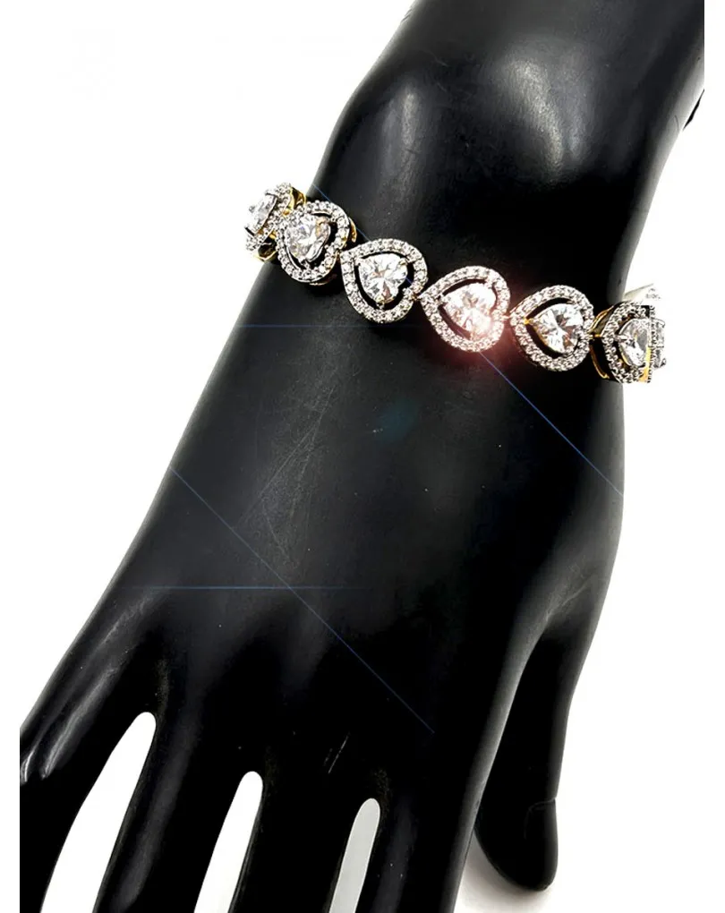 PULSERAS PARA BODAS CON DISEÑO DE CORAZON PARA TRAJES DE NOVIA