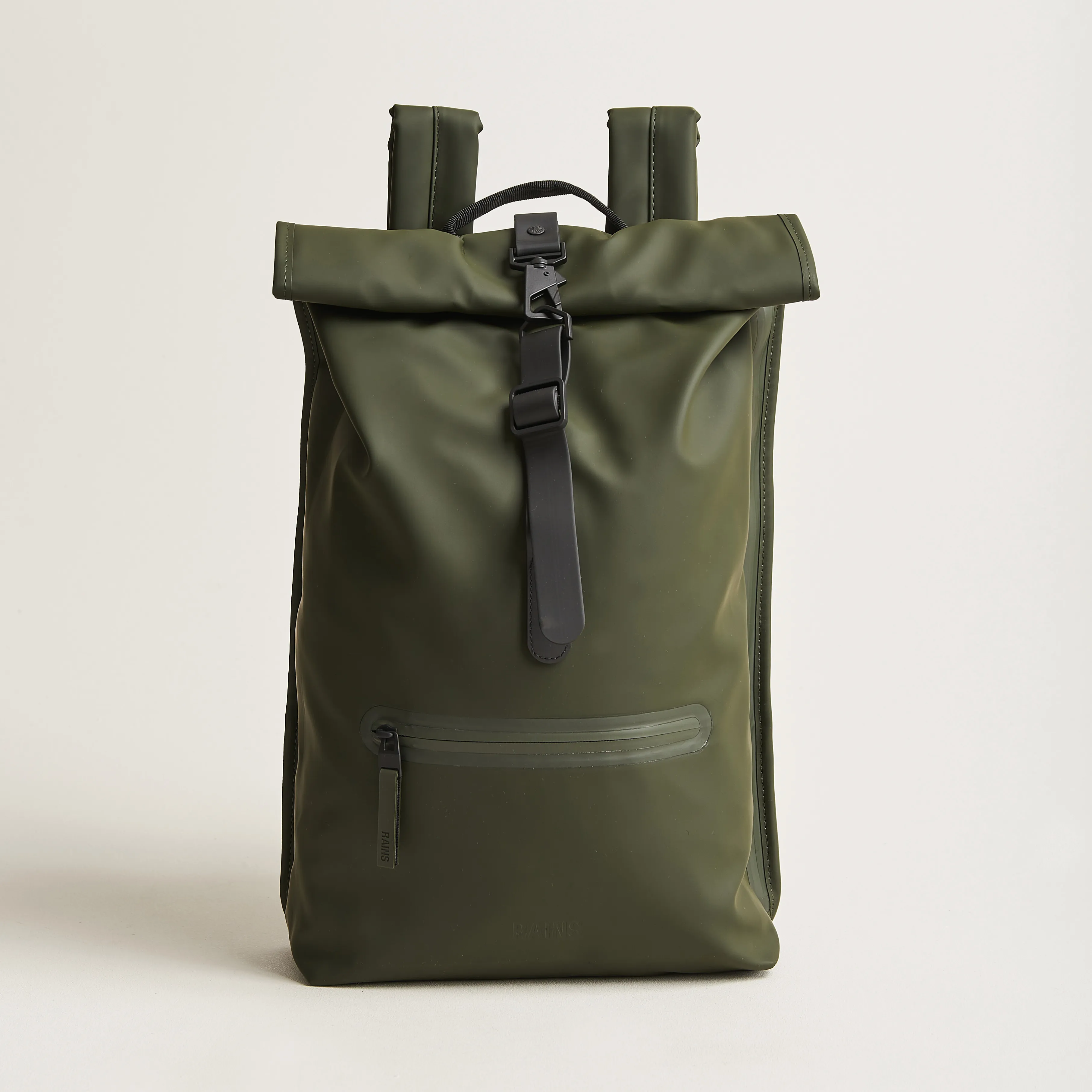 RAINS Rolltop Rucksack Green