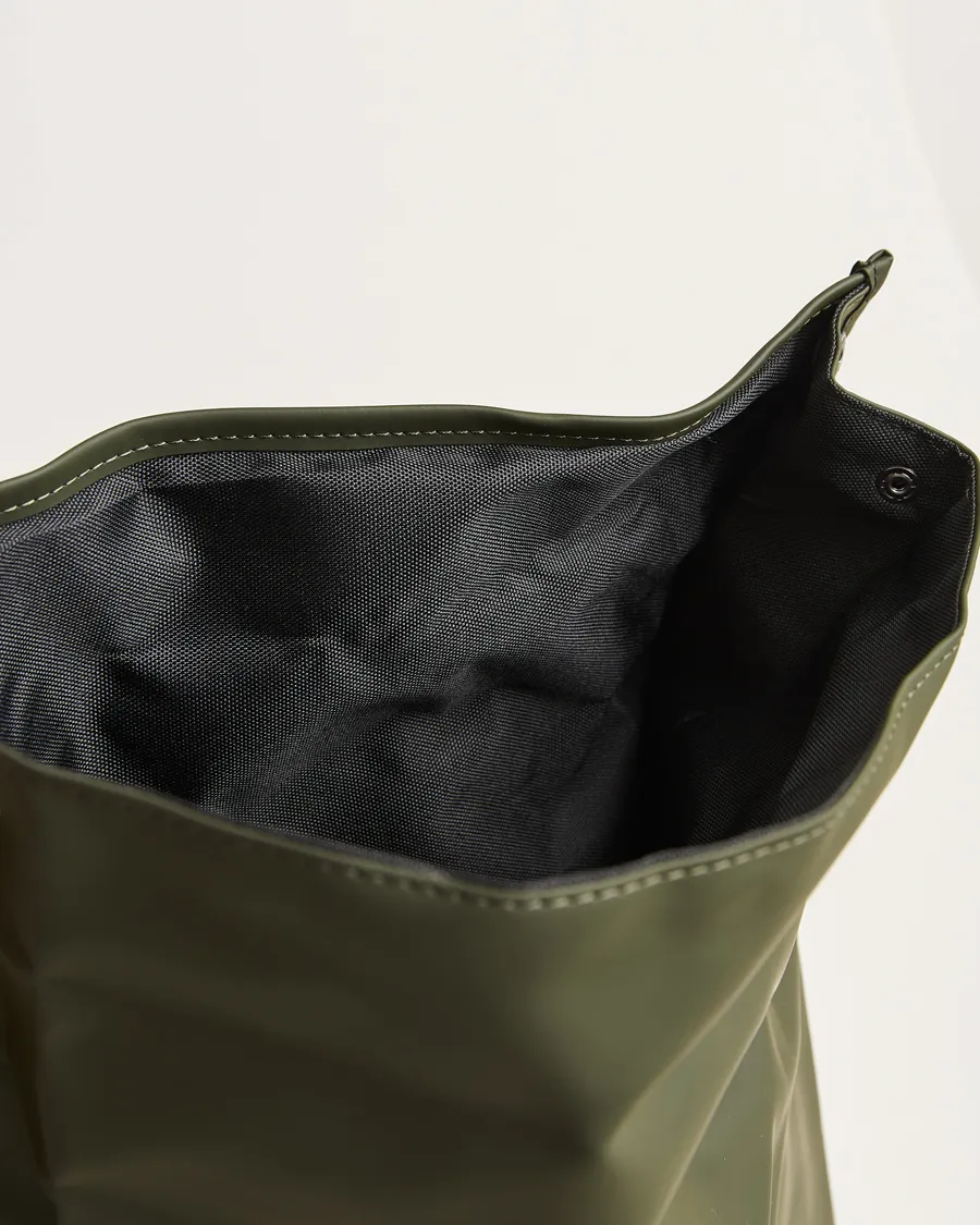 RAINS Rolltop Rucksack Green