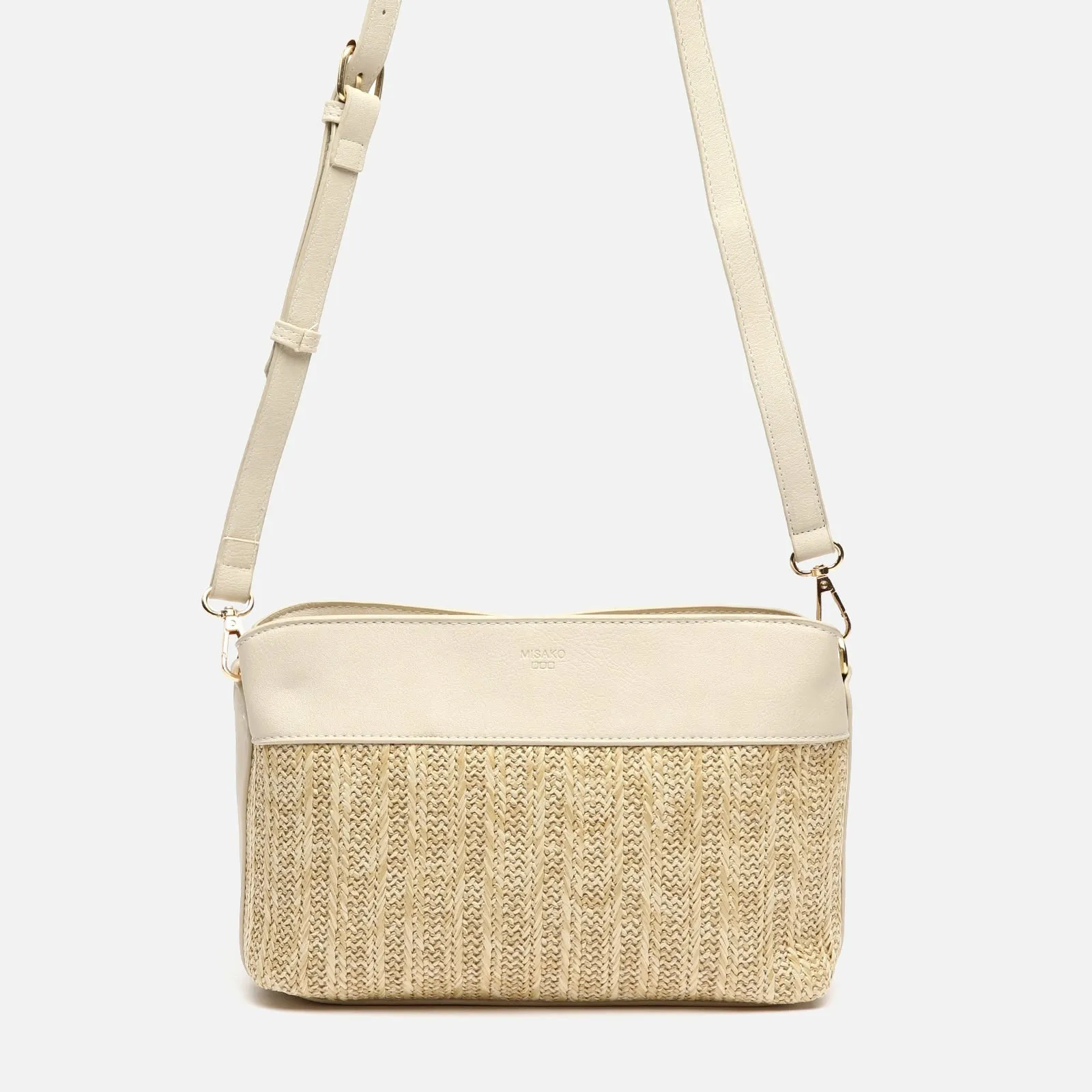 Rangri bolso bandolera pequeo efecto rafia
