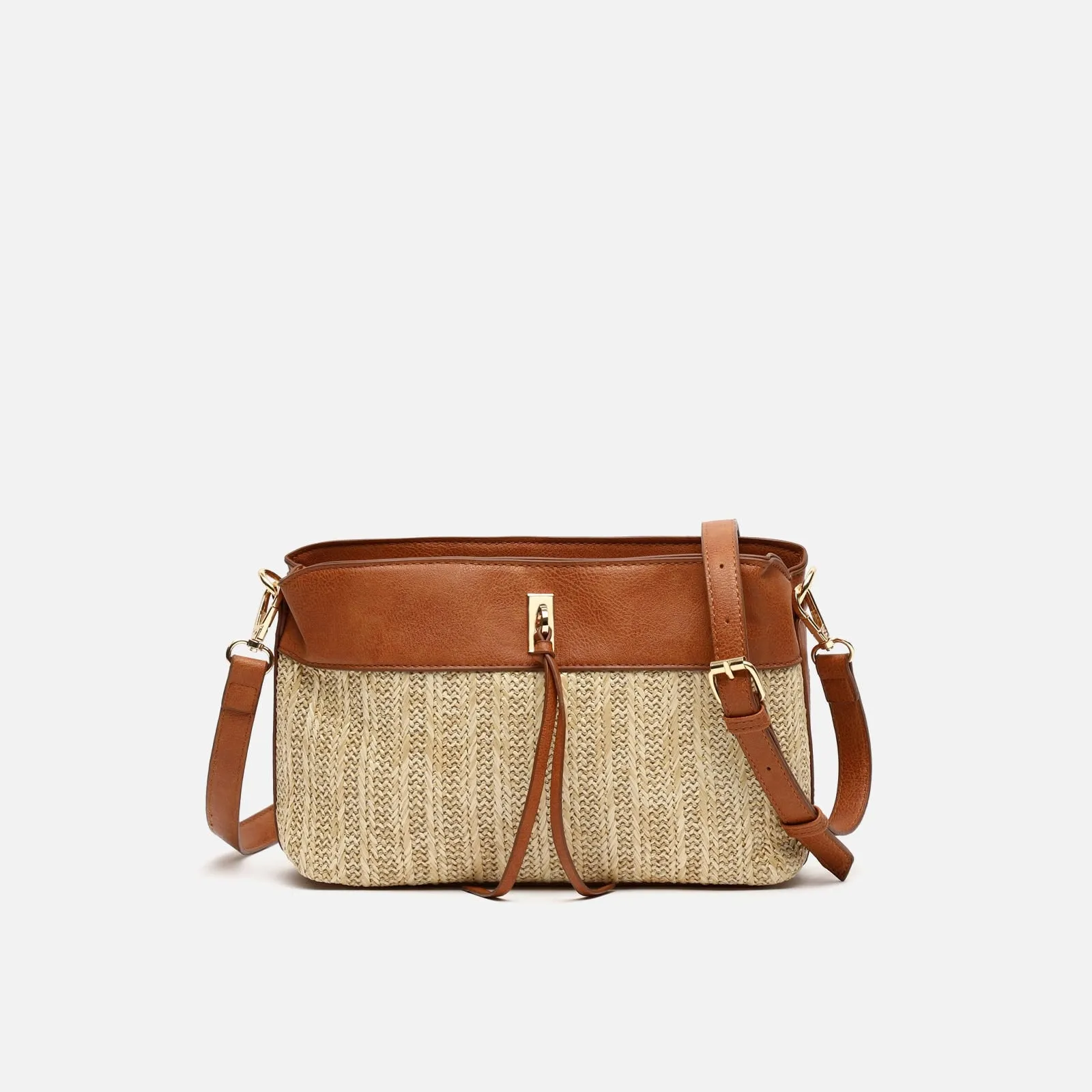 Rangri bolso bandolera pequeo efecto rafia