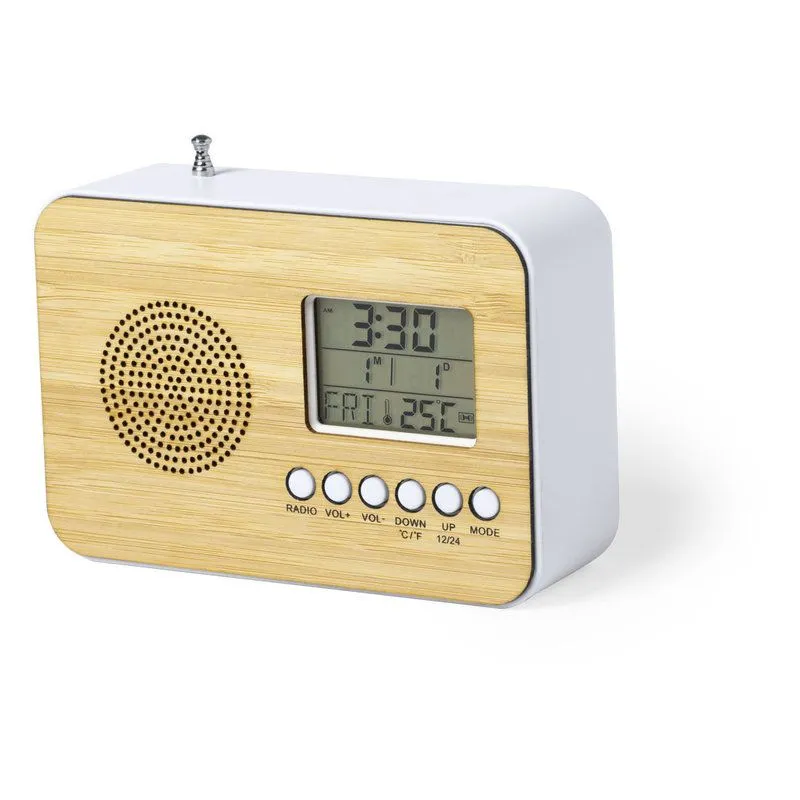 Reloj con radio personalizable con logotipo Tulax