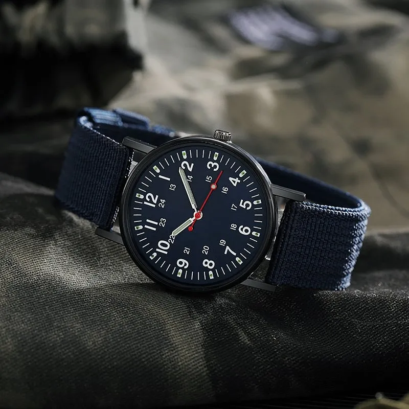 Reloj De Lona Moderna Para Hombre