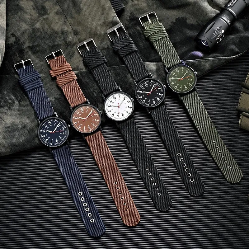 Reloj De Lona Moderna Para Hombre