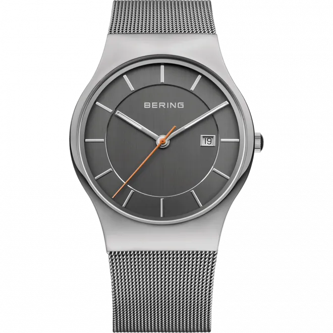 Reloj minimalista esfera gris