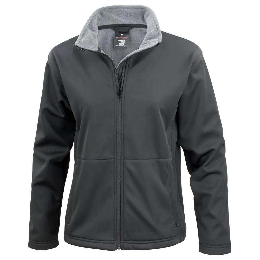 RESULT R209F  CHAQUETA EN SOFTSHELL PARA MUJERES DE CORE  NEGRO