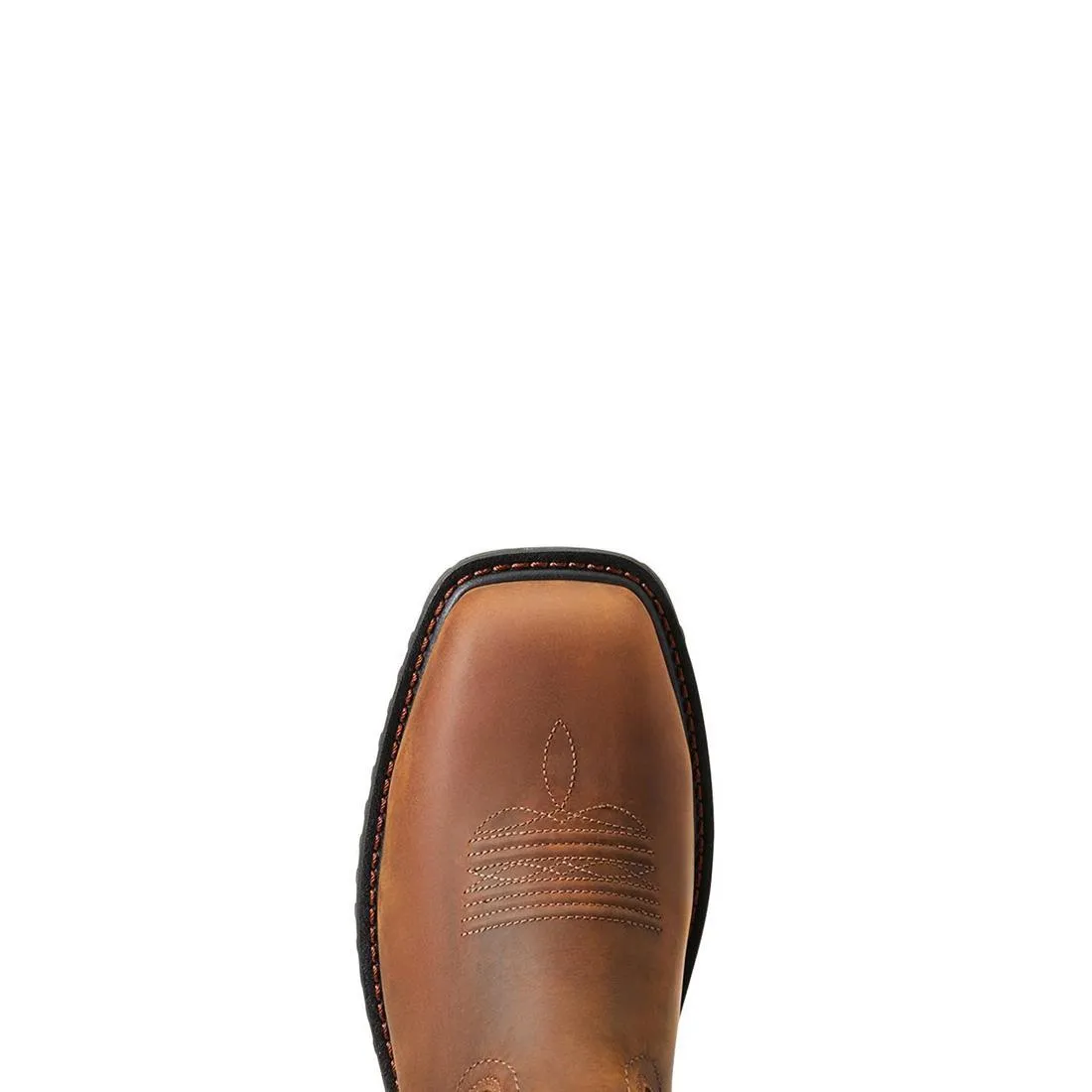 RIGTEK COMPOSITETOE WATERPROOF WIDE SQUARE TOE WORK BOOT DISTRESSED BROWN
