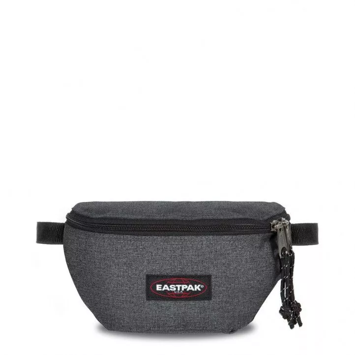 Riñonera Eastpak gris oscuro con compartimento frontal con cremallera
