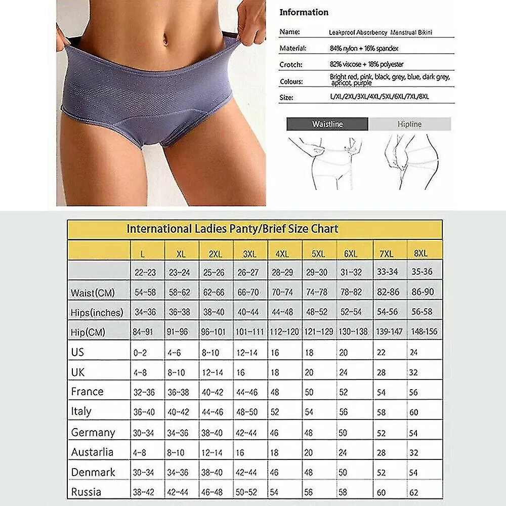 Ropa interior a prueba de fugas para la incontinencia de las mujeres, pantalones protectores a prueba de fugas