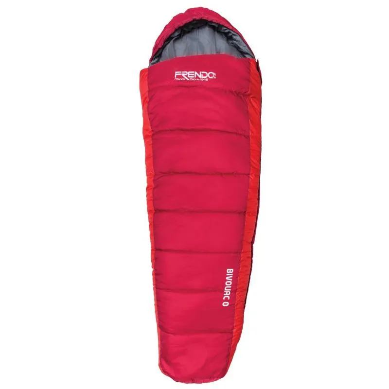 SACO DE DORMIR FRENDO BIVOUAC 0 (DERECHA  ROJO/NARANJA)