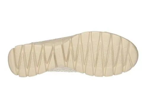 Salon Beig Crochet Flores Punta/talon Nobuck