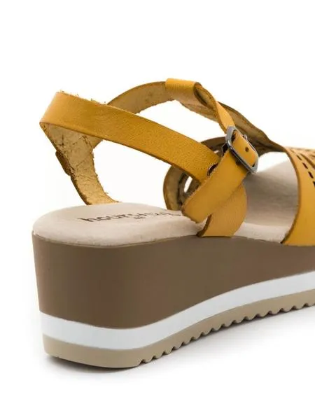 sandalia 48horas mostaza para mujer