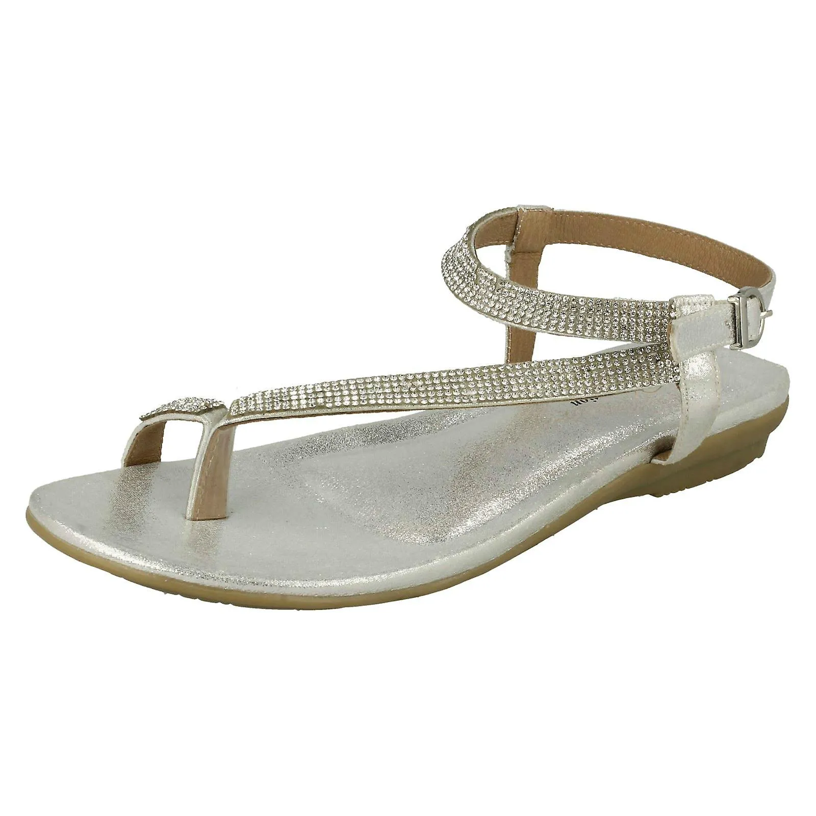 Sandalias de cuero para mujer colección correa Y lazo del dedo del pie