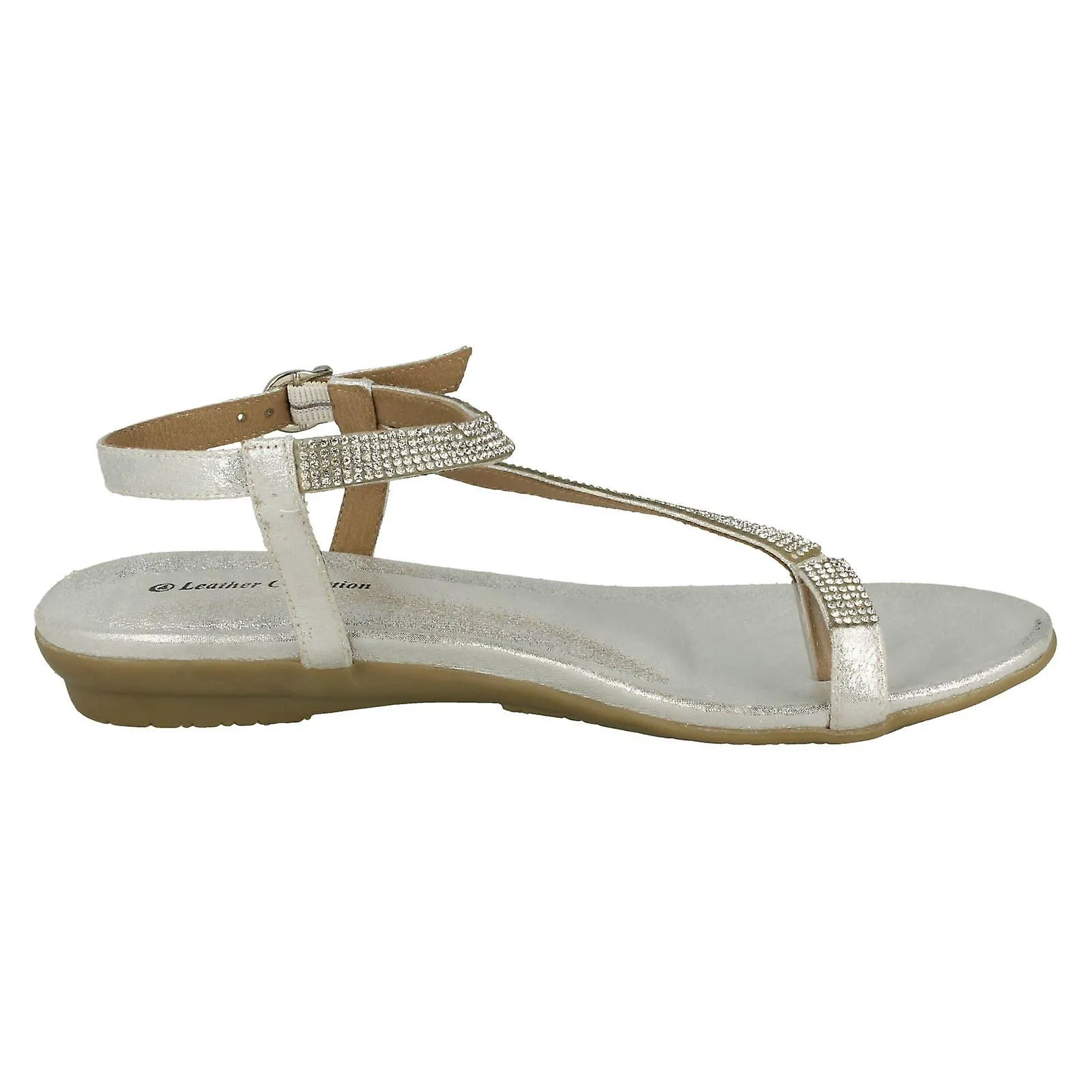 Sandalias de cuero para mujer colección correa Y lazo del dedo del pie